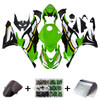 2024-2025 Kawasaki ZX6R Green White Black Fairing Kit