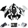 2009-2014 BMW S1000RR Glossy Black White Lines Fairing Kit