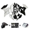 2017-2018 BMW S1000RR White & Carbon Fiber Patterns Fairing Kit