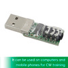 VBand USB Interface Multifunctional CW Trainer Key Code Trainer Telegraph Trainer