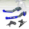 2022-2024 HONDA CRF1100L Africa Twin Adjustable Folding Extendable Racing Brake & Clutch Levers Blue T Generic