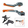 2022-2024 HONDA CRF1100L Africa Twin Adjustable Folding Extendable Racing Brake & Clutch Levers Orange T Generic