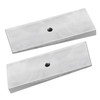 2PCS 2" Wide 4¡ãDegree Steel Leaf Spring Degree Shims Silver