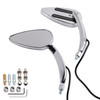 1990-Up Sportster XL 1200 883 Custom Dynamics LED Turn Signal Mirrors Chrome Generic