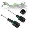 2017-2023 KAWASAKI NINJA 650 Aluminum Frame Crash Slider Protection Green Generic