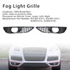 2010-2015 Audi Q7 Sportback 2PCS Front Bumper Fog Light Grill Lamp Cover Generic