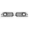 2010-2014 Audi A1 Front Bumper Honeycomb Fog Grille Cover Black Generic