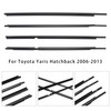 2006-2013 Toyota Yaris Hatchback 4PCS Door Glass Belt Outer Molding Weatherstrip Generic