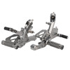 2019-2024 BMW S1000RR Adjustable CNC Rider Rearsets Footrest Foot Rest Pegs Gray Generic