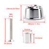 2017-2024 Bonneville T100 / T120 CNC Aluminum Handlebar End Weights Silver Generic