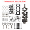 2013-2023 Hyundai iload iMax KIA G4KG 2.4L Engine Overhaul Rebuilding Kit w/Crankshaft Con Rods