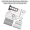 2018-2020 Hyundai Elantra GT 1.6L GAS Turbocharged G4FJ 1.6L Turbo Head Gaskets Bolts Kit w/ Intake Exhaust Valve 231102B710 Generic 2018-2020 Hyundai Elantra GT 1.6L GAS Turbocharged G4FJ 1.6L Turbo Head Gaskets Bolts Kit w/ Intake Exhaust Valve 231102B710 Generic