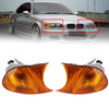 1998-2001 BMW 3 Series E46 2-Door Coupe Pair Amber Corner Light 63126904299 Generic