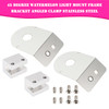 45 Degree Watermelon Light Mount Frame Bracket Angled Clamp Stainless Steel
