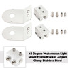 45 Degree Watermelon Light Mount Frame Bracket Angled Clamp Stainless Steel