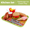 Hamburger Ice Cream Play Food Pretend Toys Kitchen Set Children Toy Set For Kid