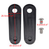 1993-2023 Electra Glides Road Glides Rear Floorboard Foot Peg Frame Plates Black Generic