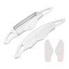 2021-2023 Hyundai Tucson Steering Wheel Paddle Shifter Extension Aluminium Silver Generic 2021-2023 Hyundai Tucson Steering Wheel Paddle Shifter Extension Aluminium Silver Generic