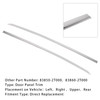2011-2015 Pair() Upper Rear Door Panel Trim Left+Right Side Upper Rear Door Panel Trim Molding Chrome 838502T000 838602T000 Generic