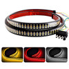 Car Truck LED TailLight Strip Turn Signal Lamp Flowing Dynamic Three row 1.5 meters