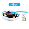 Ultra Thin Car LED Headlight Daytime Running Iridescent Light Eyebrow Strip With Remote control 45cm