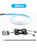 Ultra Thin Car LED Headlight Daytime Running Iridescent Light Eyebrow Strip With APP Controller 30cm
