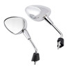 Chrome Mirror Set Shorty For Vespa GTS 125 300 HPE Sprint Primavera 50 125 150