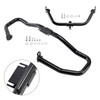 2014-2022 Touring Road Glide Engine Guard Crash Bar Frame Protector Bumper Steel Blackc Generic