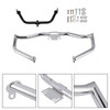 Engine Crash Bar Protector Fairing Bracket Set Chrome For Glide Flht Flhx