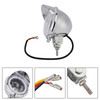 Motorcycle Beam Headlight Fog Lamp Custom Chrome #D62 For Racer Bobber Chopper