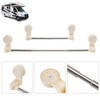 RV Shower Corner Storage Bar  Adjustable Stainless Steel Rod For Corner Shelves in Camper, Length 11.8-23.6 inches RV Bathroom Organization 2 Pack