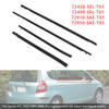 2001-2008 Honda FIT JAZZ 1st gen 4PCS Weatherstrip Rubber Seal Door Belt 72410-SEL-T01 Generic