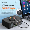 140W Fast Charging Charger Intelligent Digital Display PD100W Mobile Phone Notebook Magnetic Wireless Charging Multi-Port USB Charger AU Plug