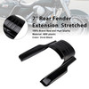 1996-2008 Electra Glide FLHT 7" Rear Fender Extension  Stretched Vivid Black Generic 1996-2008 Electra Glide FLHT 7" Rear Fender Extension  Stretched Vivid Black Generic