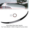 2020+ Tesla Model Y All Models Rear Boot Spoiler Gloss Black Generic
