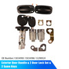 2003-2006 Chevy Avalanche Silverado Suburban Tahoe Exterior Door Handle & 2 Door Lock Set & 2 SAME KEYS