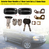 2002-2006 GMC Jimmy Sierra Sonoma Yukon Exterior Door Handle & 2 Door Lock Set & 2 SAME KEYS