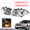 2006-2011 VW Bora GLI Left+Right Headlight Lamp 1JD941017 1JD941018 Black Generic