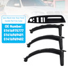 2007-2013 BMW E70 X5 SAV 4pcs Black Inner Door Panel Handle Pull Trim Cover 51416975777 51416969401 51416969402*2 Generic