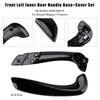 2009-2015 Renault Fluence Front Left Inner Door Handle Base+Cover Set Black Generic