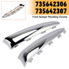 2015-2020 FIAT 500 (312) LOUNGE Left & Right Front Bumper Moulding Chrome 735642306 Generic