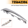 2015-2020 FIAT 500 (312) LOUNGE Left Front Bumper Moulding Chrome 735642306 Generic