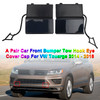 2014-2018 VW Touarge Car Front A Pair Bumper Tow Hook Eye Cover Cap 7P6807186A 7P6807185A Generic