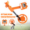 GT260 Kids Child Trasure Seeker Beginners Metal Detector Waterproof Coil Orange