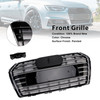 2017-2018 Audi A4 B9 S4 Pre-Facelift Front Bumper Mesh Hex Grille Chrome Generic