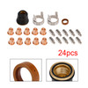 24Pcs IPT40 Plasma Cutting Torch Tip Electrode Consumables For CUT-55DS CUT-65DS