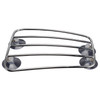 Motorcycle Fuel Tank Luggage Rack with 4 Suction Cups Chrome Universal
