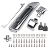 2014-2023 Touring Razor Chopped King Tour Pack Hinges and Latch Kit Silver Generic