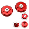2024-2025 Kawasaki Z EX 500 Ninja Aluminum Frame Plugs Left and Right Red Generic