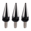 3 Spiked Windshield Bolts For Street Glide FLHX Electra Glide FLHT 96-13 Black